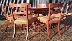 8 plus one free spare Regency Oak wonderful  dining chairs 33½h 20w 20d 18hs _21.JPG